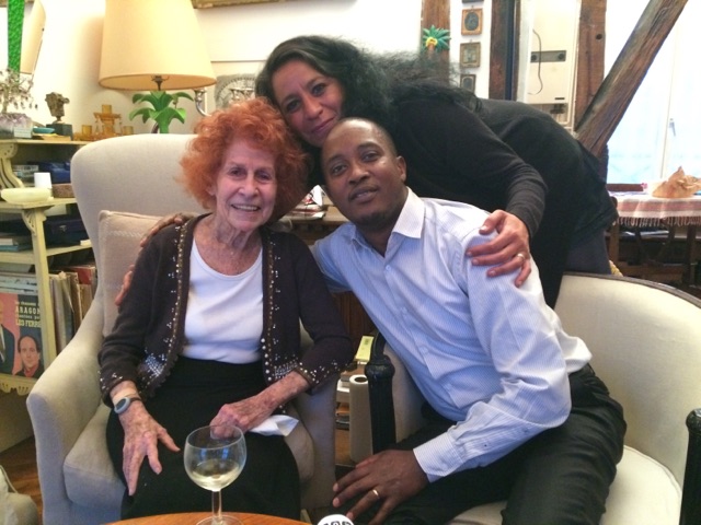 Dalila Boitaud avec Marceline Loridan Ivens et Boubacar Diop en 2017