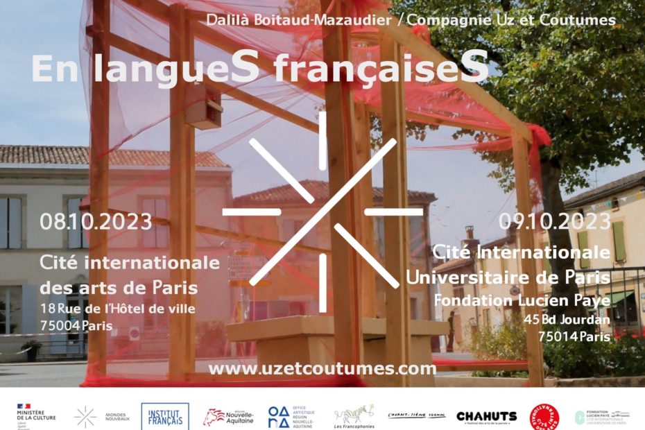 En langueS françaiseS à Paris les 8 et 9 octobre 2023