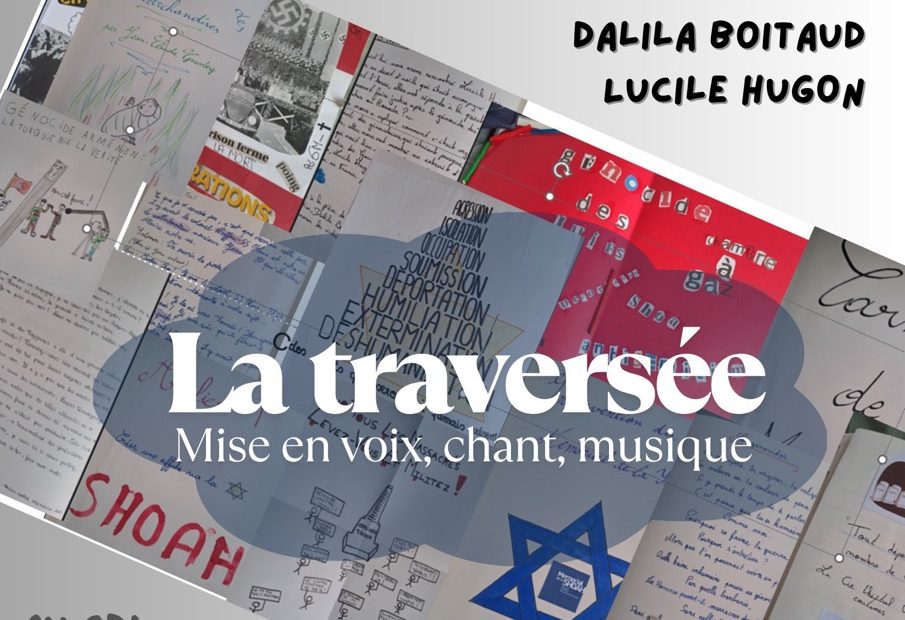 Avec les 3e du collège Toulouse Lautrec de Langon (33), Dalila Boitaud et Lucile Hugon. Le lundi 16 juin 2025 de 18h à 19h