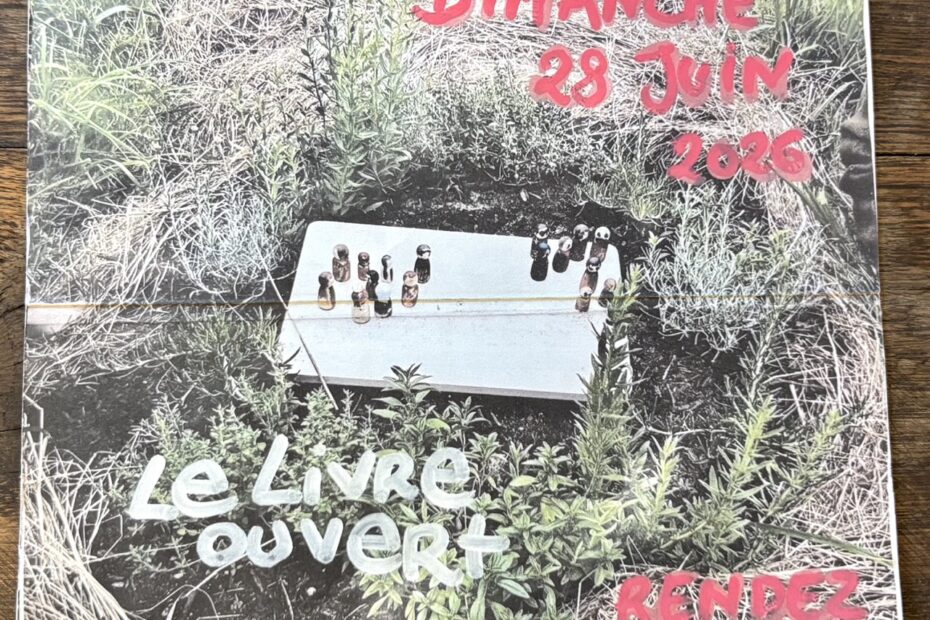 Invitation Le Livre Ouvert 28 juin 2026